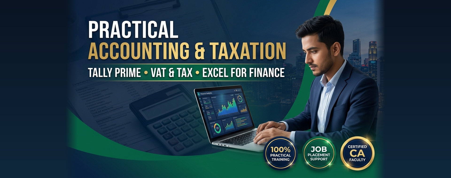 Practical Accounting & Taxation - Tally Prime • VAT & Tax • Excel for Finance